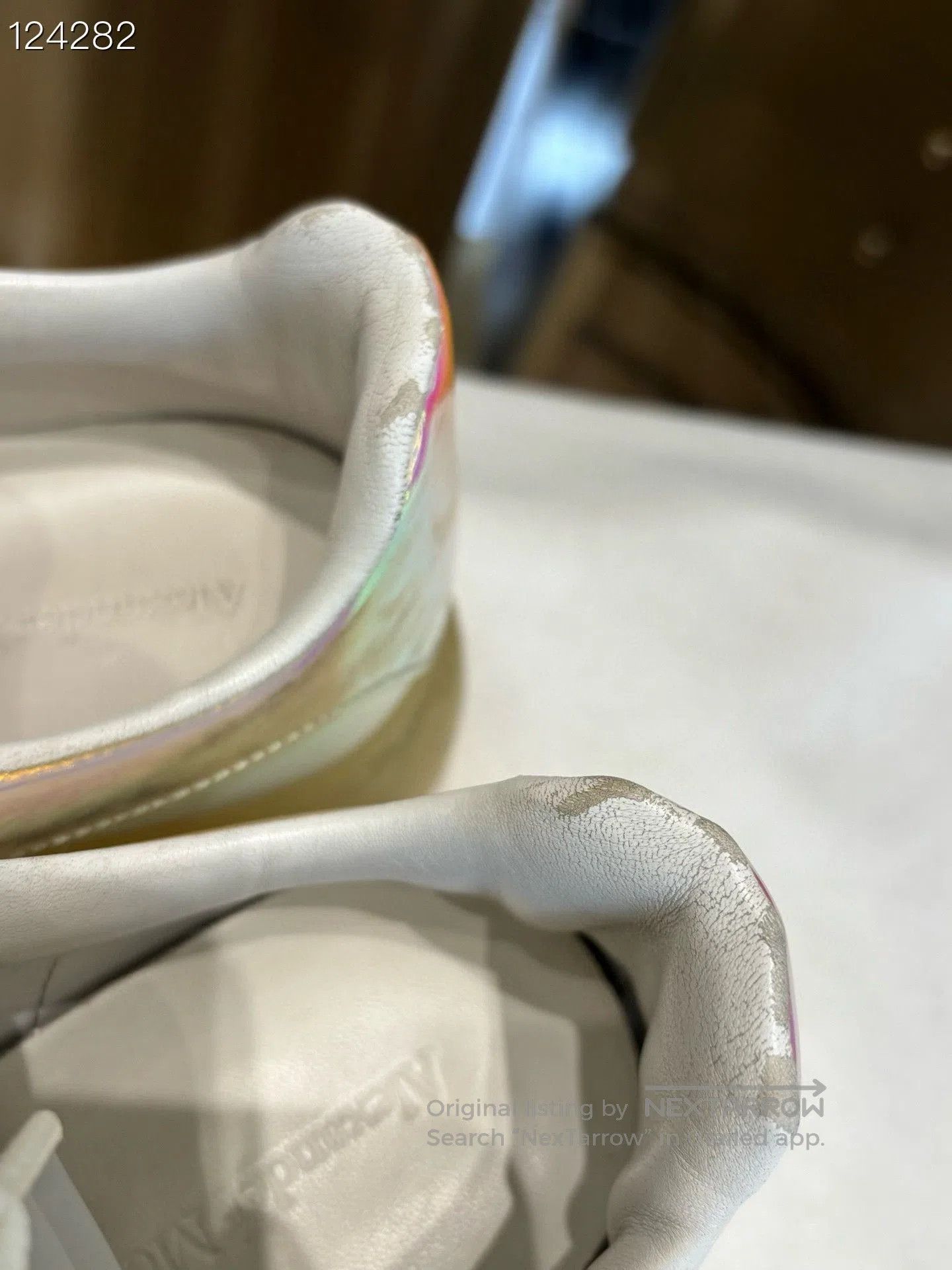 Alexander McQueen Alexander McQueen Iridescent White Sneakers. Size US 8 / EU 41 - 6 Thumbnail