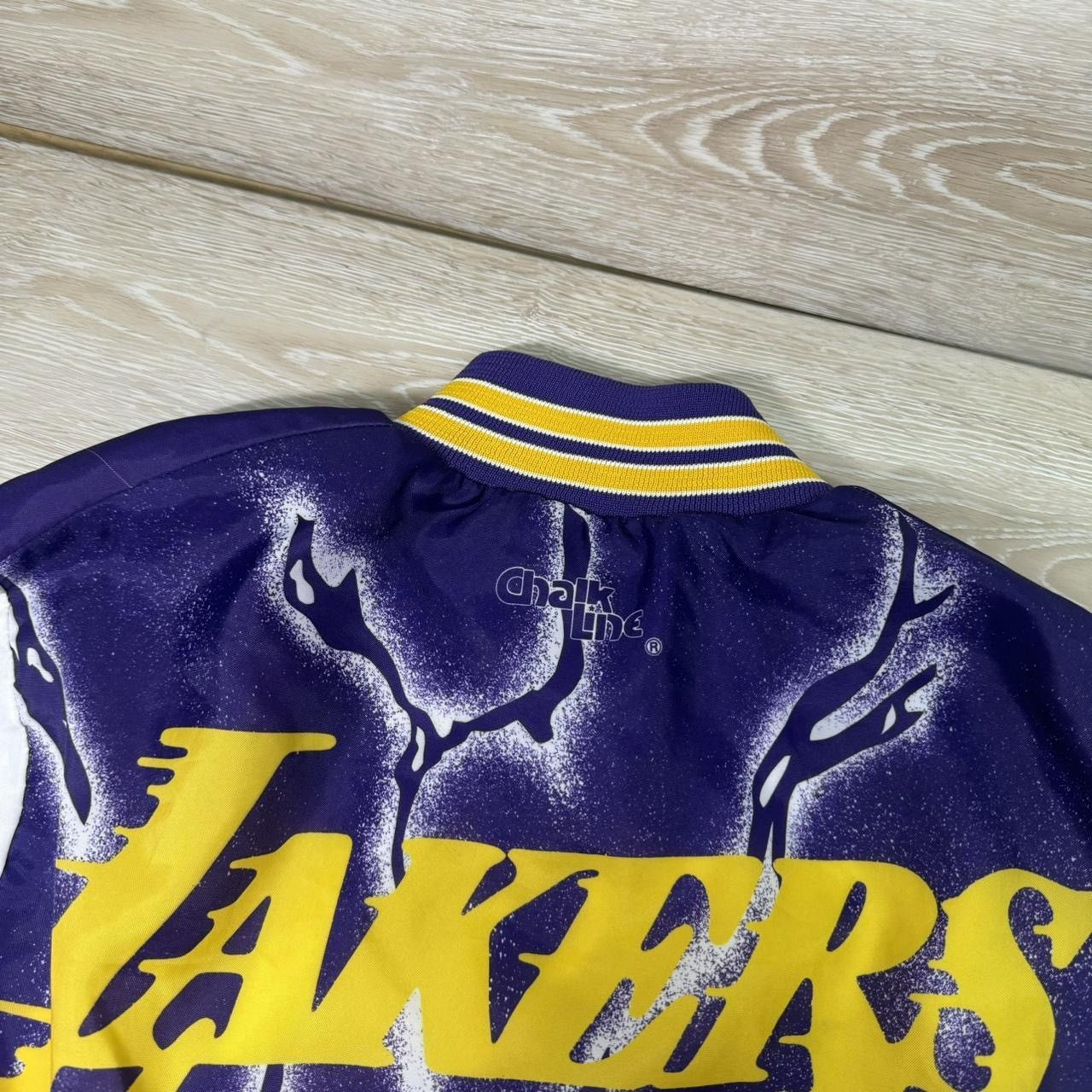 Chalk Line Vintage 80s Chalk Line LA Lakers Satin Bomber Snap Medium Size US M / EU 48-50 / 2 - 7 Thumbnail