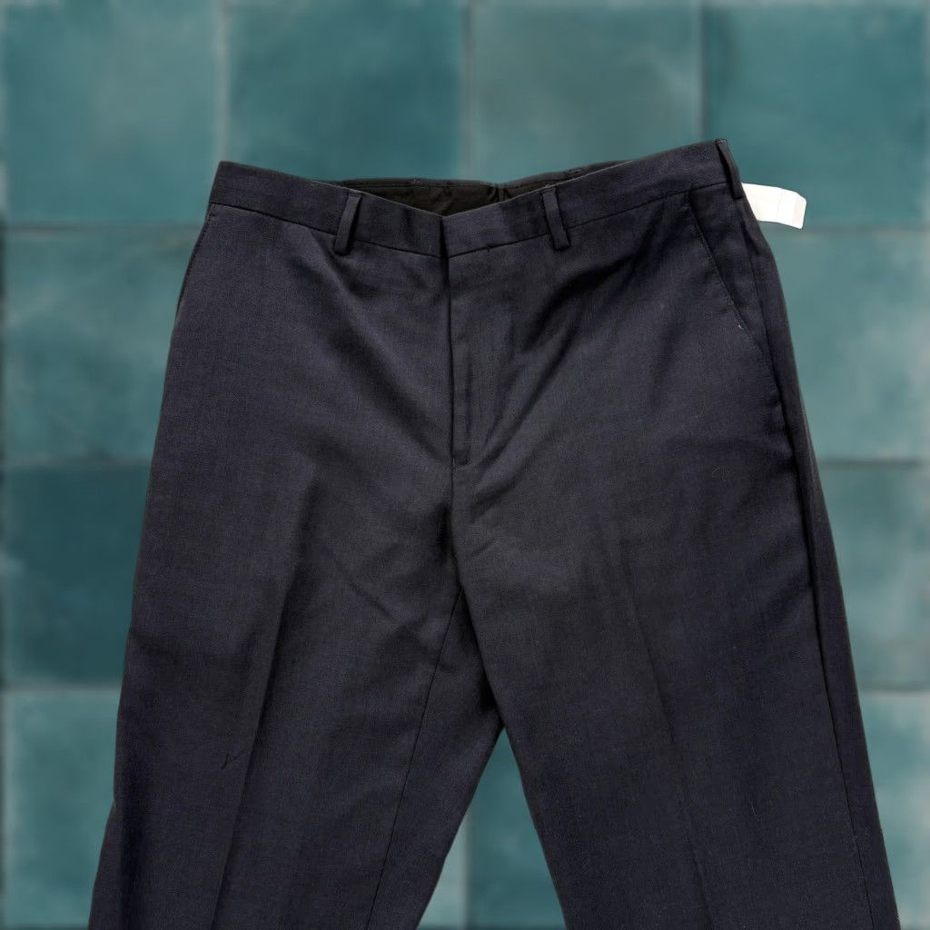 Jos. A. Bank Jos A Bank Joseph Slim Fit Pants Mens 33 Navy 100% Wool Dress Slacks Trousers Size US 33 - 1 Thumbnail