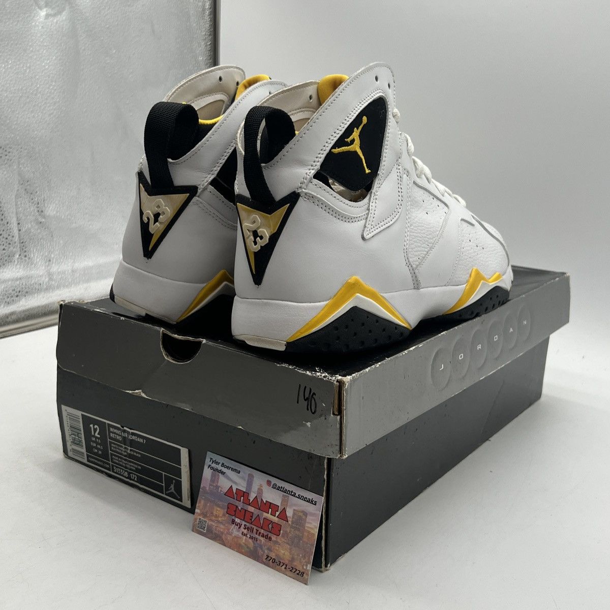 Jordan Brand Wmns Air Jordan 7 white varsity maize Size US 12 / EU 45 - 5 Thumbnail