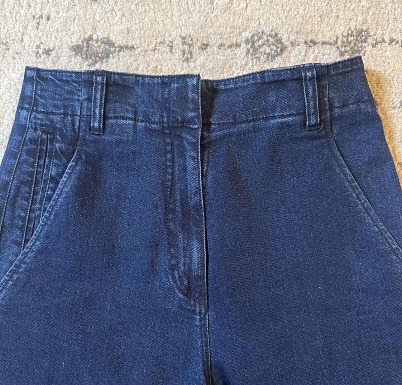 Tibi Tibi “Classic Indigo” Denim Barry Jean Size 24" / US 00 / IT 34 - 1 Thumbnail