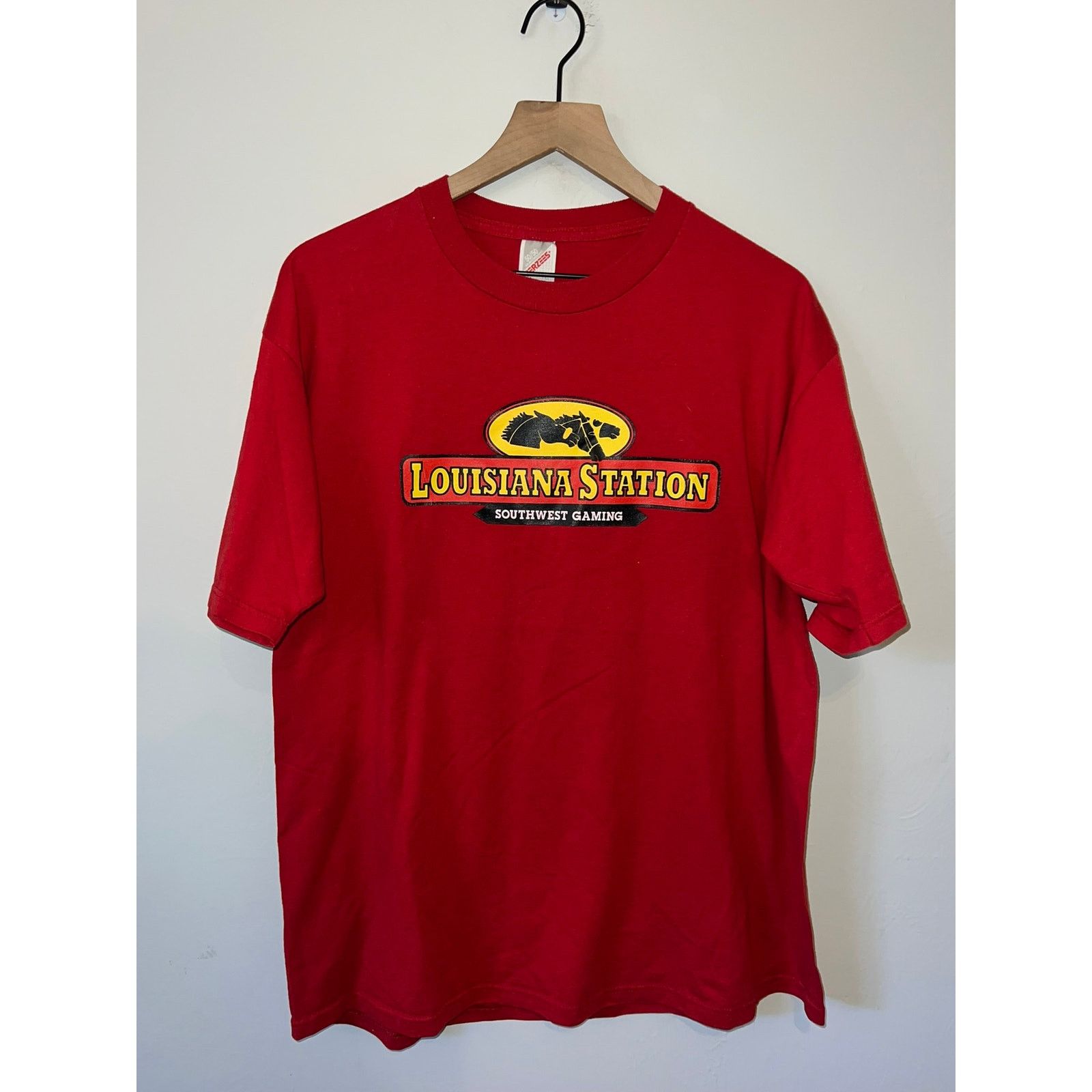 Jerzees Vintage Louisiana Station Shirt Southwest Gaming Horse Tee X Size US XL / EU 56 / 4 - 1 Thumbnail