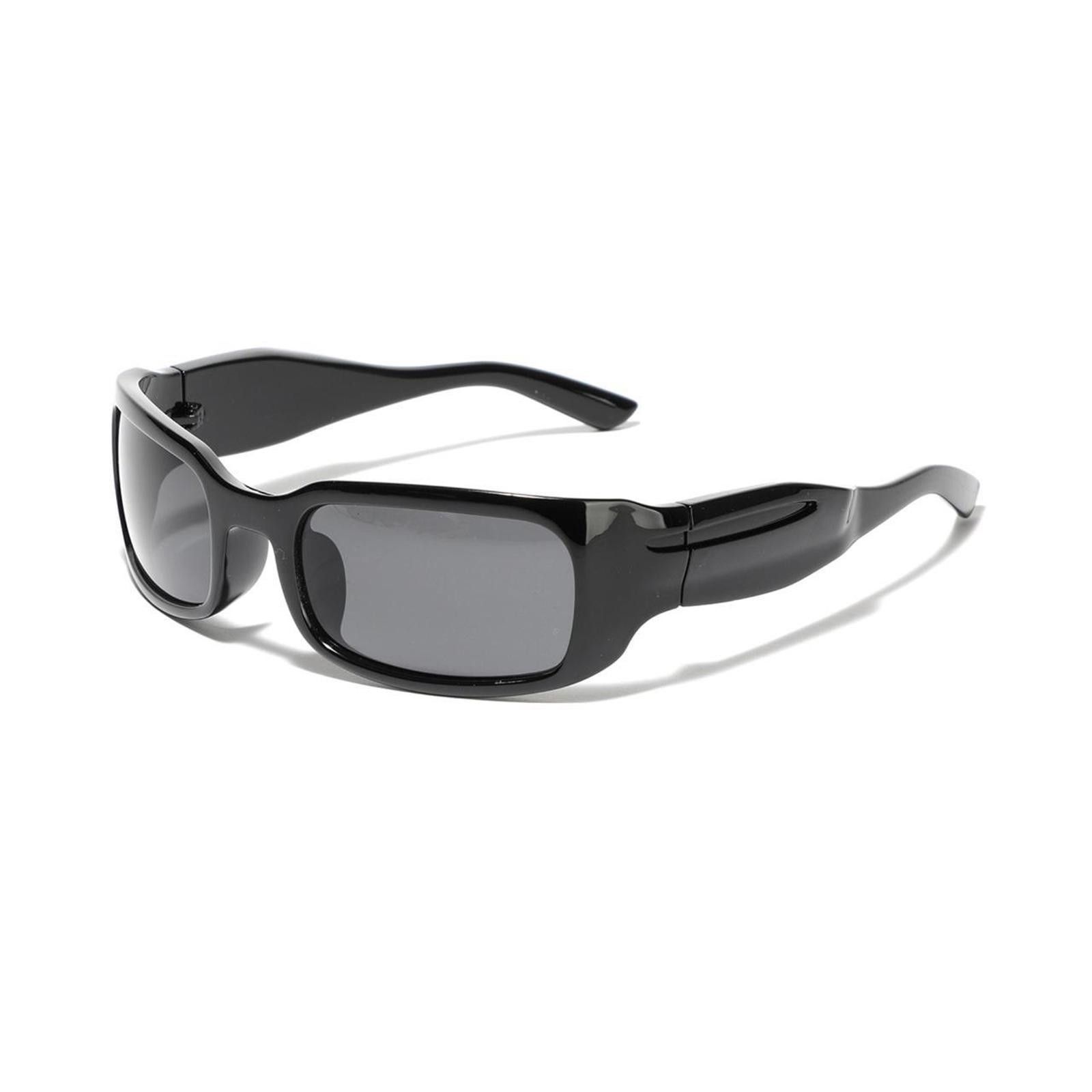 Other vtgY2k Avant Garde Futuristic Black Rectangle Sunglasses Size ONE SIZE - 5 Thumbnail