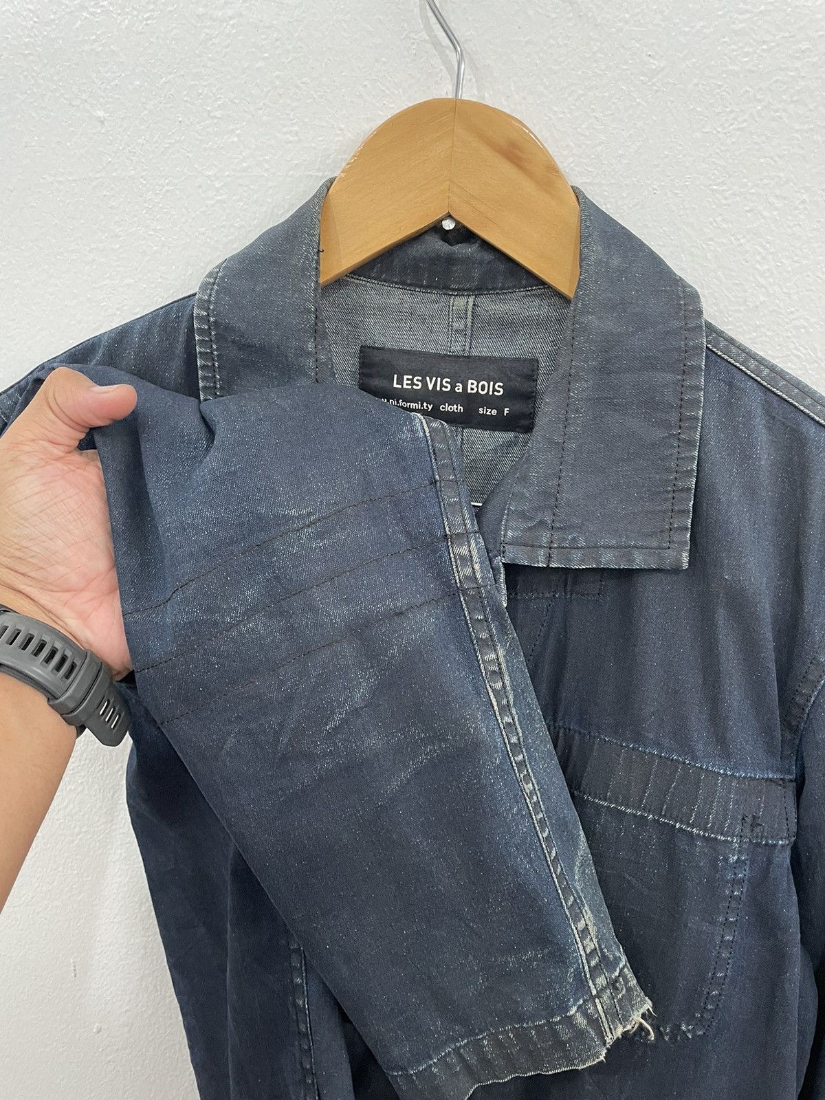 45rpm × Indigo × Japanese Brand JAPANESE LES BIS BOIS INDIGO CHORE JACKET JAPAN STREETWEAR Size US L / EU 52-54 / 3 - 5 Thumbnail