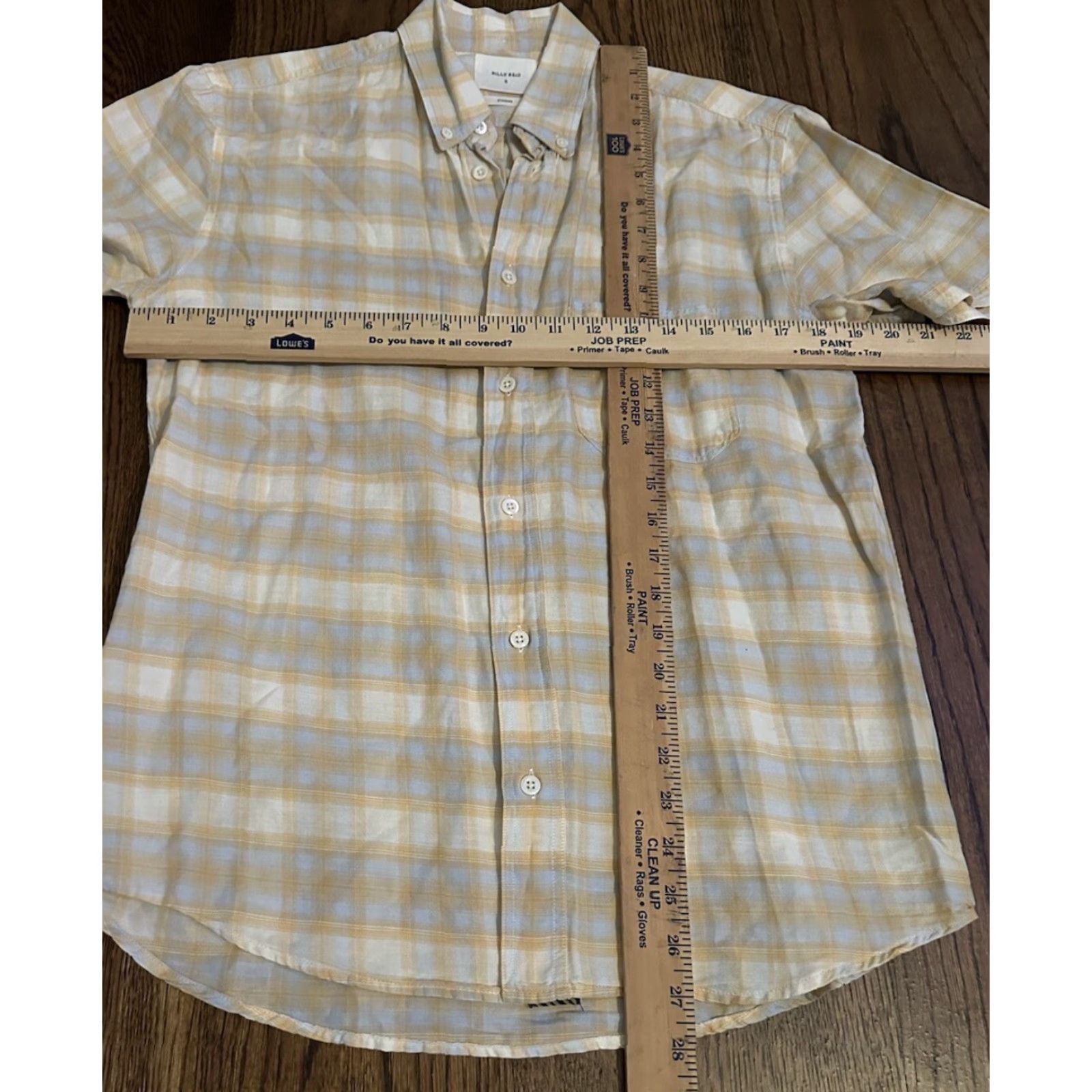 Billy Reid **BILLY REID Men's Standard Cut Orange Plaid Button Up Shirt Size Small** User: **BILLY REID Men's Orange Plaid Button Up Shirt Size Small** Size US S / EU 44-46 / 1 - 4 Thumbnail