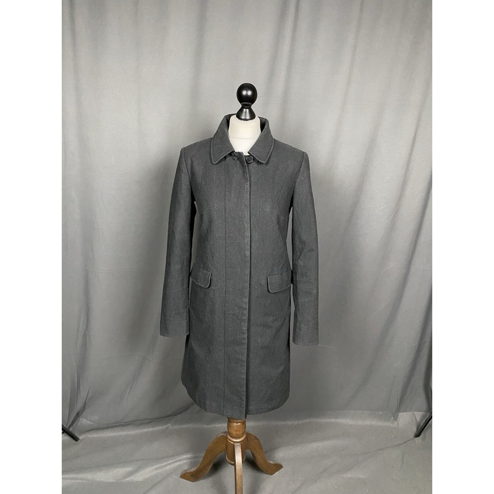 Prada Prada Milano Women's Gray Long Trench Over Coat Size 40 Size S / US 4 / IT 40 - 3 Thumbnail