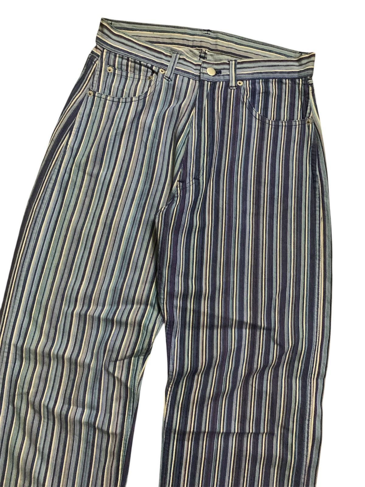 Yohji Yamamoto 💥Vintage Japanese Powder Stripe Pant Size US 29 - 2 Thumbnail