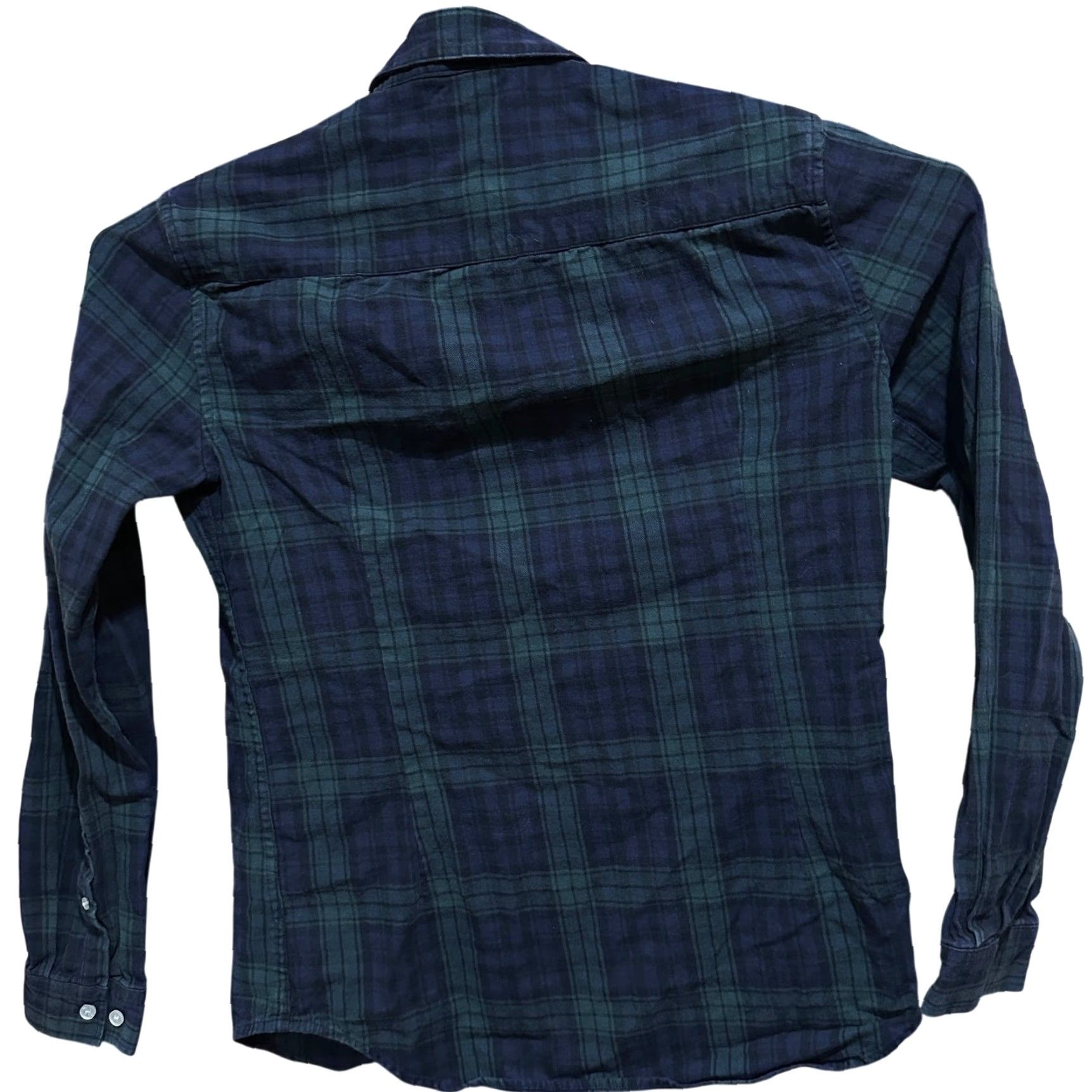 Asos ASOS Mens Shirt L Green Blue Plaid Button-Up Long Sleeve Cotton Preppy Shirt Mens Ridge Button-Up Casual Shirt Mens Womens? Size US L / EU 52-54 / 3 - 4 Thumbnail
