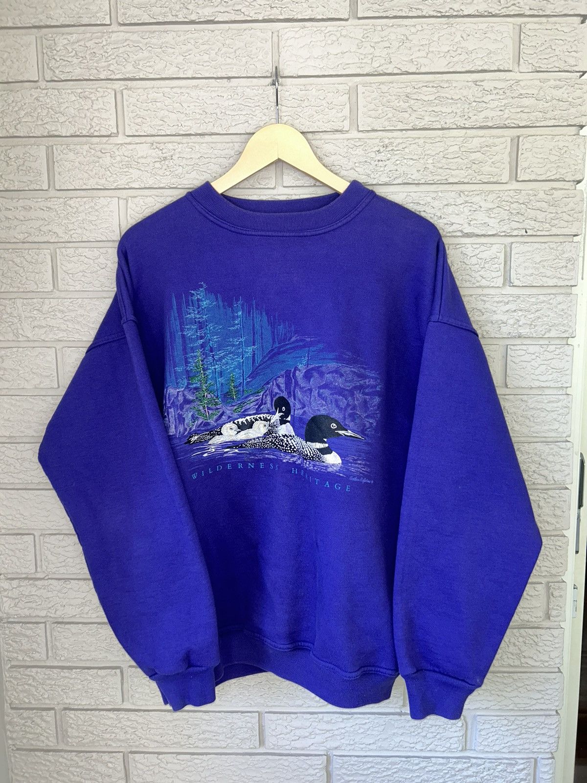 Made In Canada Northern Reflections Vintage Vintage 90s Northern Reflections Nature Loon Crewneck Grailed