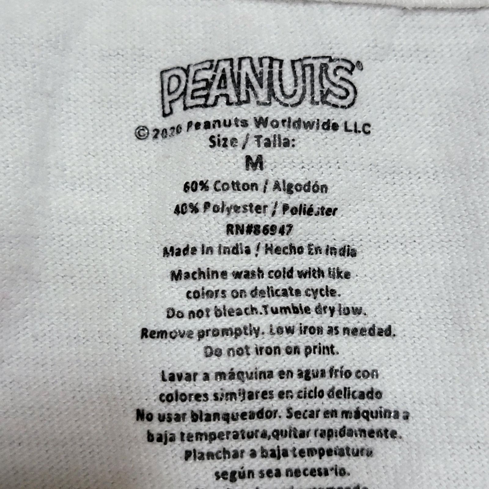Peanuts Peanuts White Unisex Tee Snoopy Hug - Size Medium Size M / US 6-8 / IT 42-44 - 4 Thumbnail