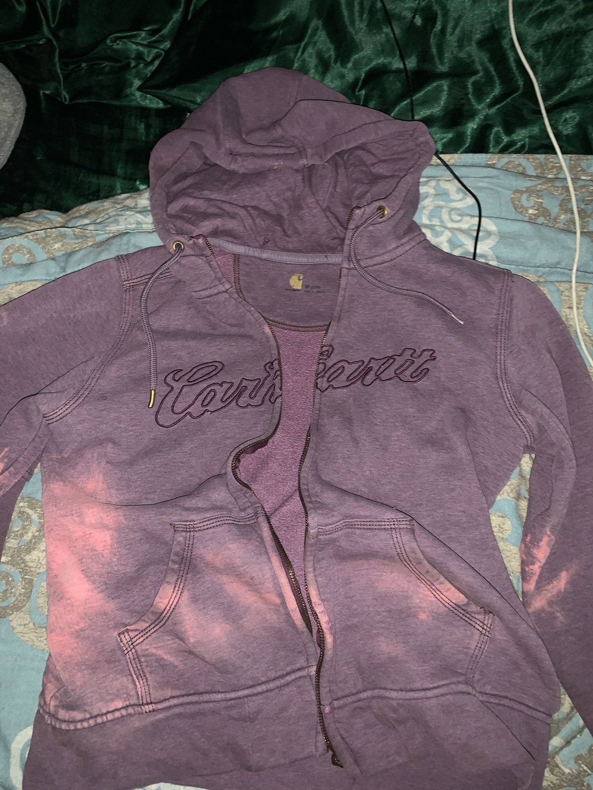 Vintage purple carhartt zip up (read desc)