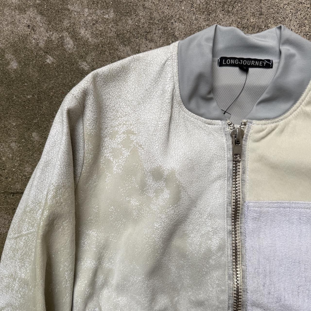 LongJourney longjourney white patchwork leather bomber jacket ma-1 Size US S / EU 44-46 / 1 - 3 Thumbnail