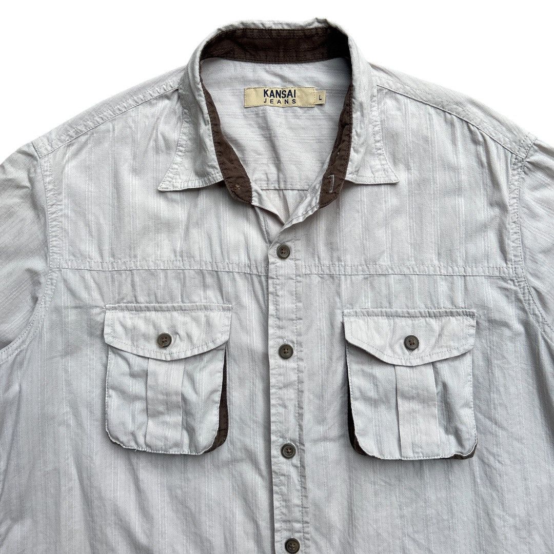 Kansai Yamamoto Kansai Yamamoto Double Pocket Shirt Size US L / EU 52-54 / 3 - 3 Thumbnail