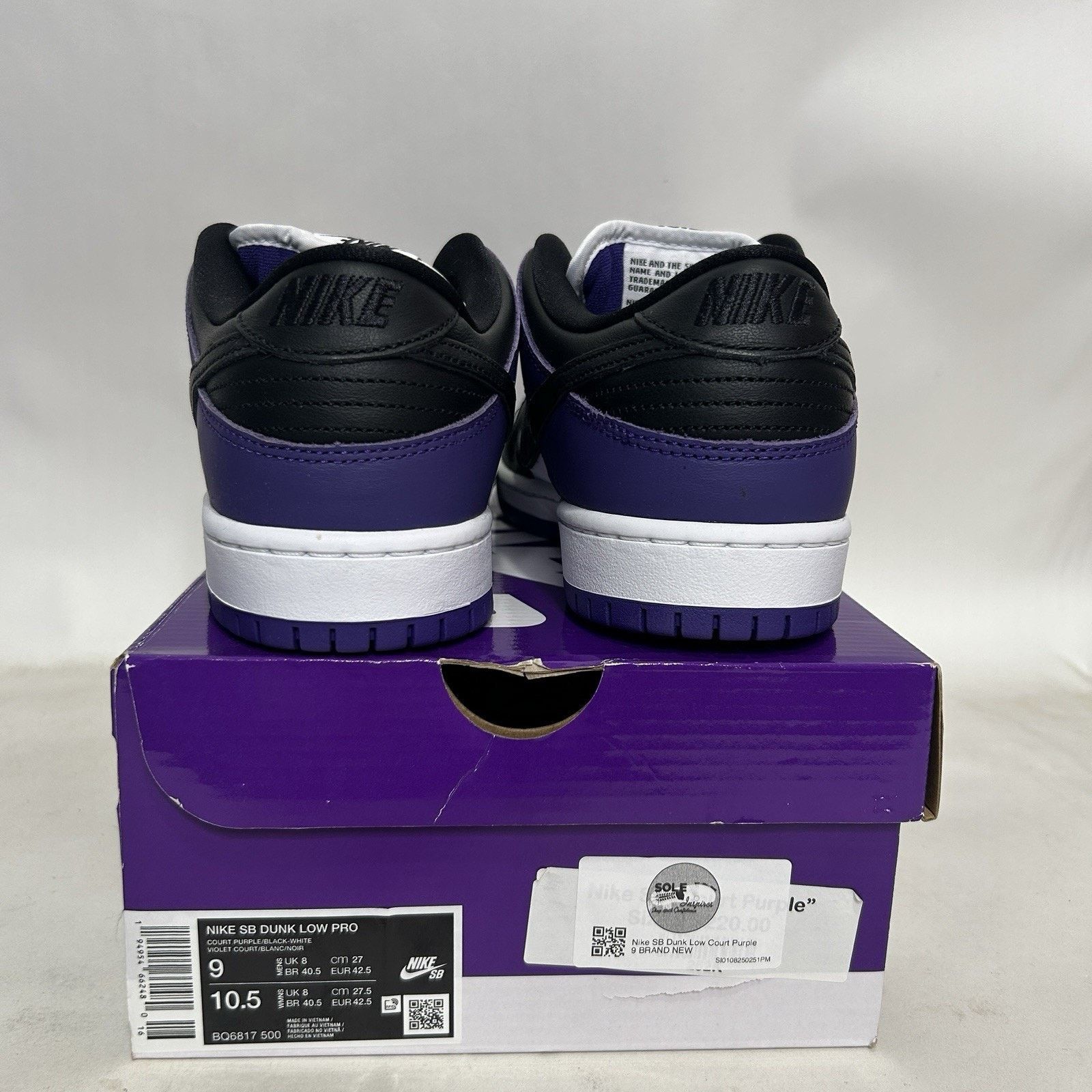 Nike Nike SB Dunk Low Pro “Court Purple” Size US 9 / EU 42 - 4 Thumbnail