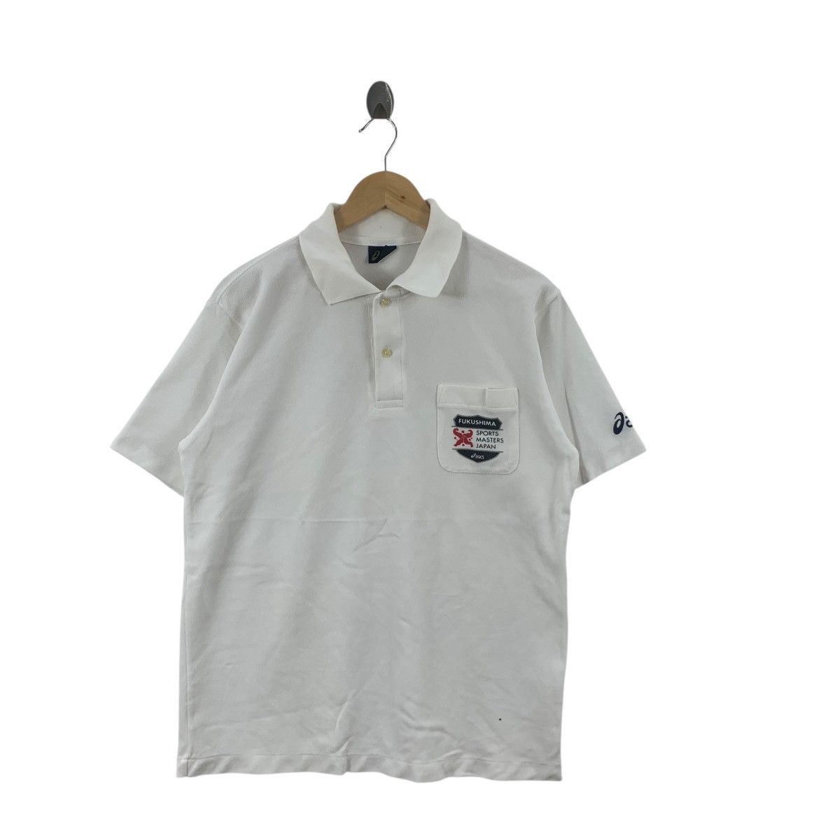 Asics Vintage ASICS JAPAN FUKUSHIMA Sports Masters Polo Tee Size US M / EU 48-50 / 2 - 3 Thumbnail