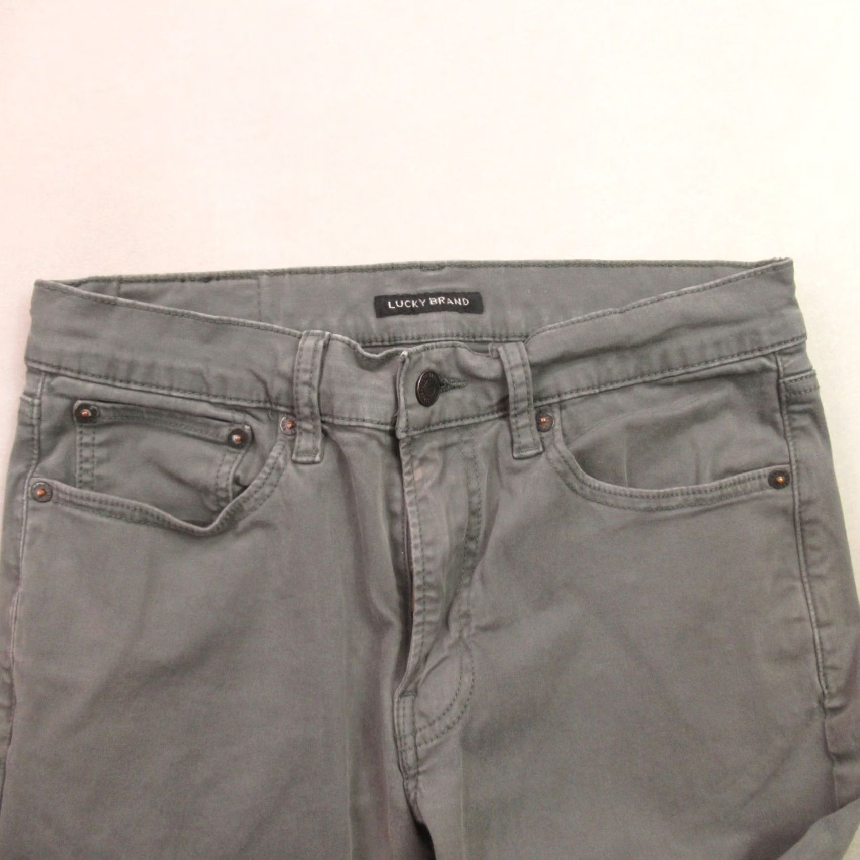 Lucky Brand Lucky Brand Jeans Womens Straight Gray Pockets Lightweight 29X32 Denim Outdoor Winter Summer Spring Fall Regular Womens Size 29" - 2 Thumbnail