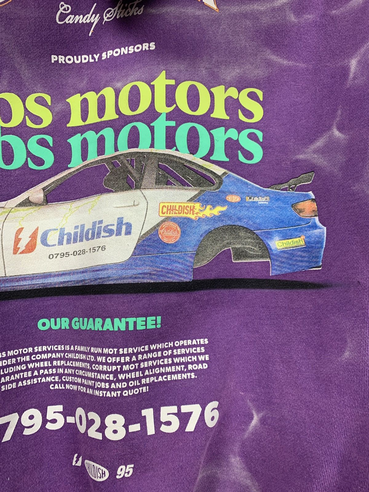 Vintage Childish RC Purple Robs Motors Oversized Hoodie Size US XS / EU 42 / 0 - 14 Thumbnail