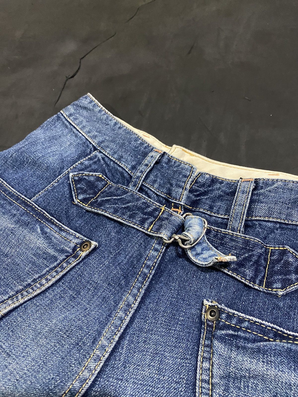 Johnbull 💸BINDINGOFFER💸Johnbull Buckel Short Jeans Pants Size US 27 - 7 Thumbnail