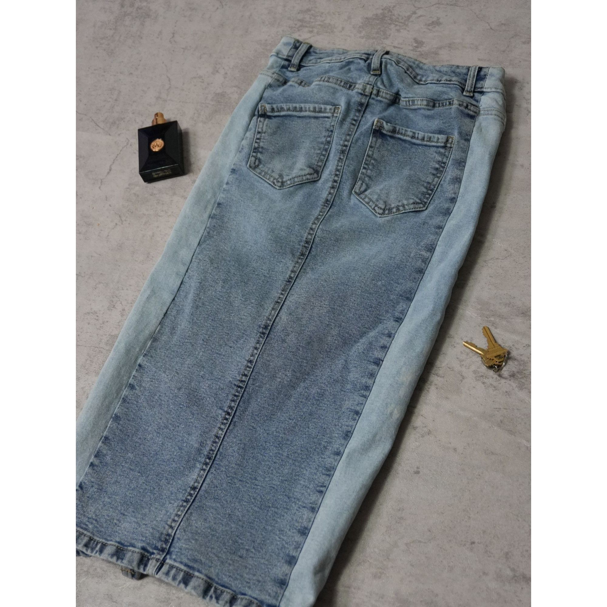 Other Suzy Lightwash Denim Long Skirt Size 26" / US 2 / IT 38 - 3 Thumbnail