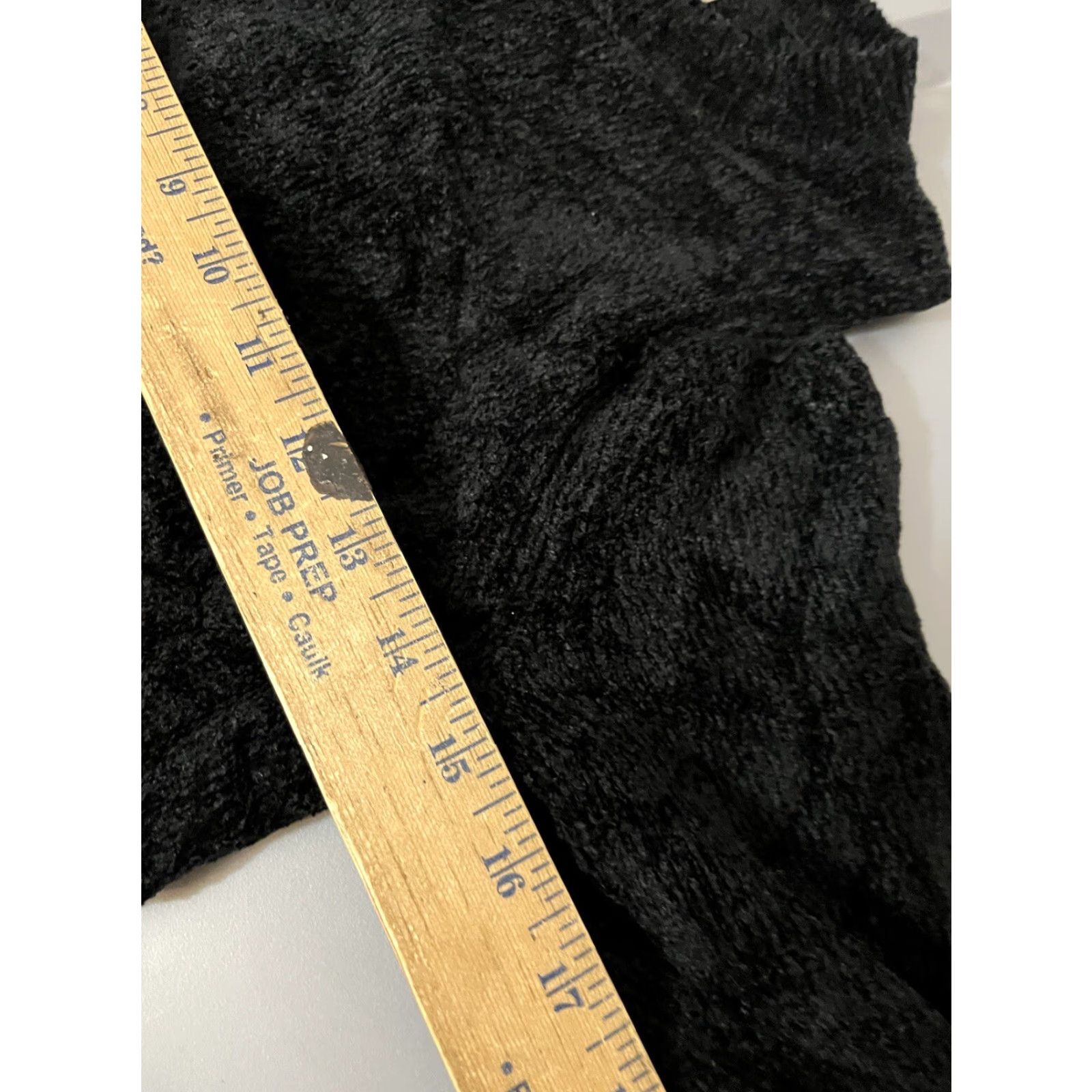 Loft VINTAGE Loft Cold Shoulder Sweater Black Velour XS Woman Pullover Sweater Womens XS Black Velour 90s Fashion Size XS / US 0-2 / IT 36-38 - 5 Thumbnail