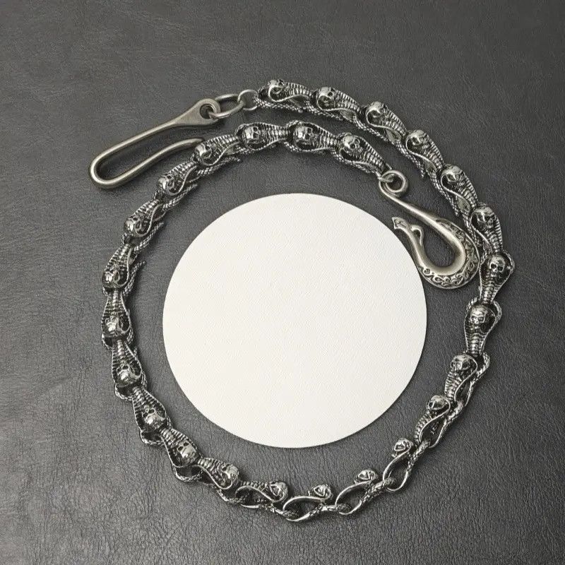 Jewelry Snake Head Retro Pants Waist Chain Size ONE SIZE - 4 Thumbnail
