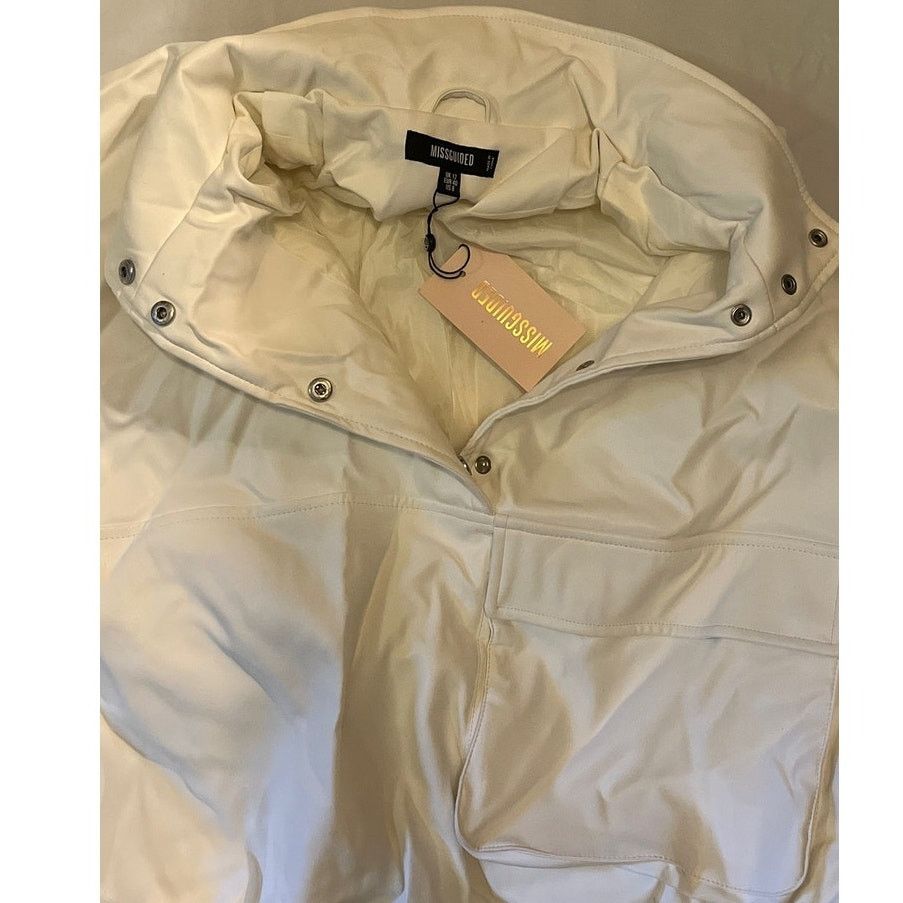 Other Missguided Windbreaker Jacket - White - Size: 8 Size M / US 6-8 / IT 42-44 - 5 Thumbnail