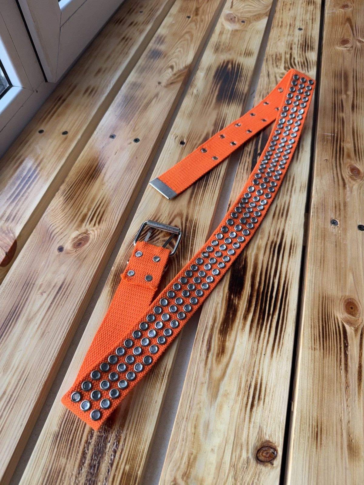 Japanese Brand 00s Opium Alt Punk Japanese Y2K Studded Canvas Belt Skater Size ONE SIZE - 1 Thumbnail