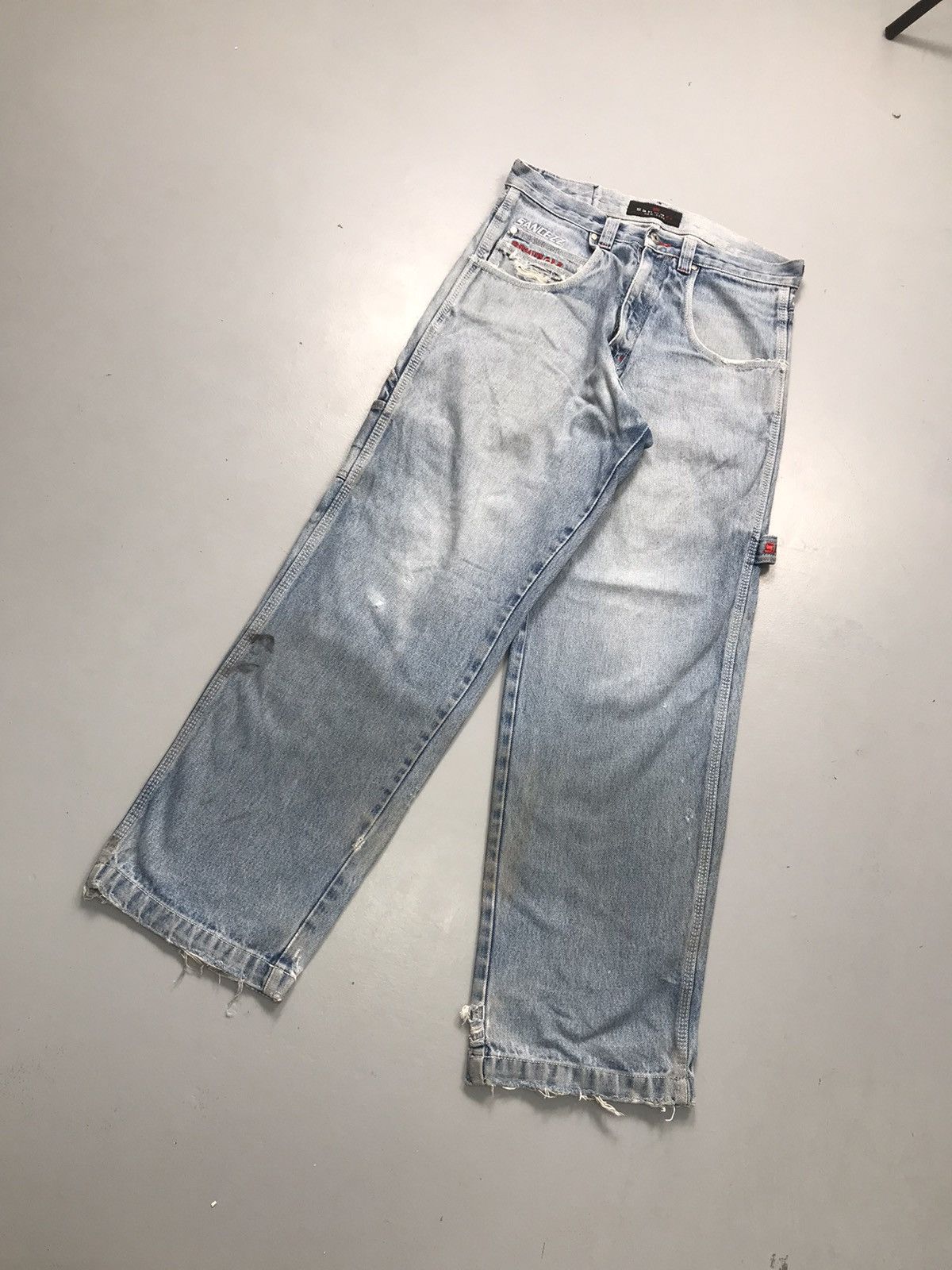 Southpole Vintage Sancezz carpenter repaired denim Size US 34 / EU 50 - 3 Thumbnail