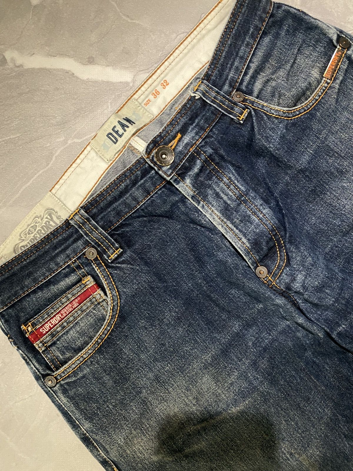 Vintage CRAZY Avan Number Nine Style Straight Jean-Y2K drip darkwear Size US 32 / EU 48 - 2 Thumbnail