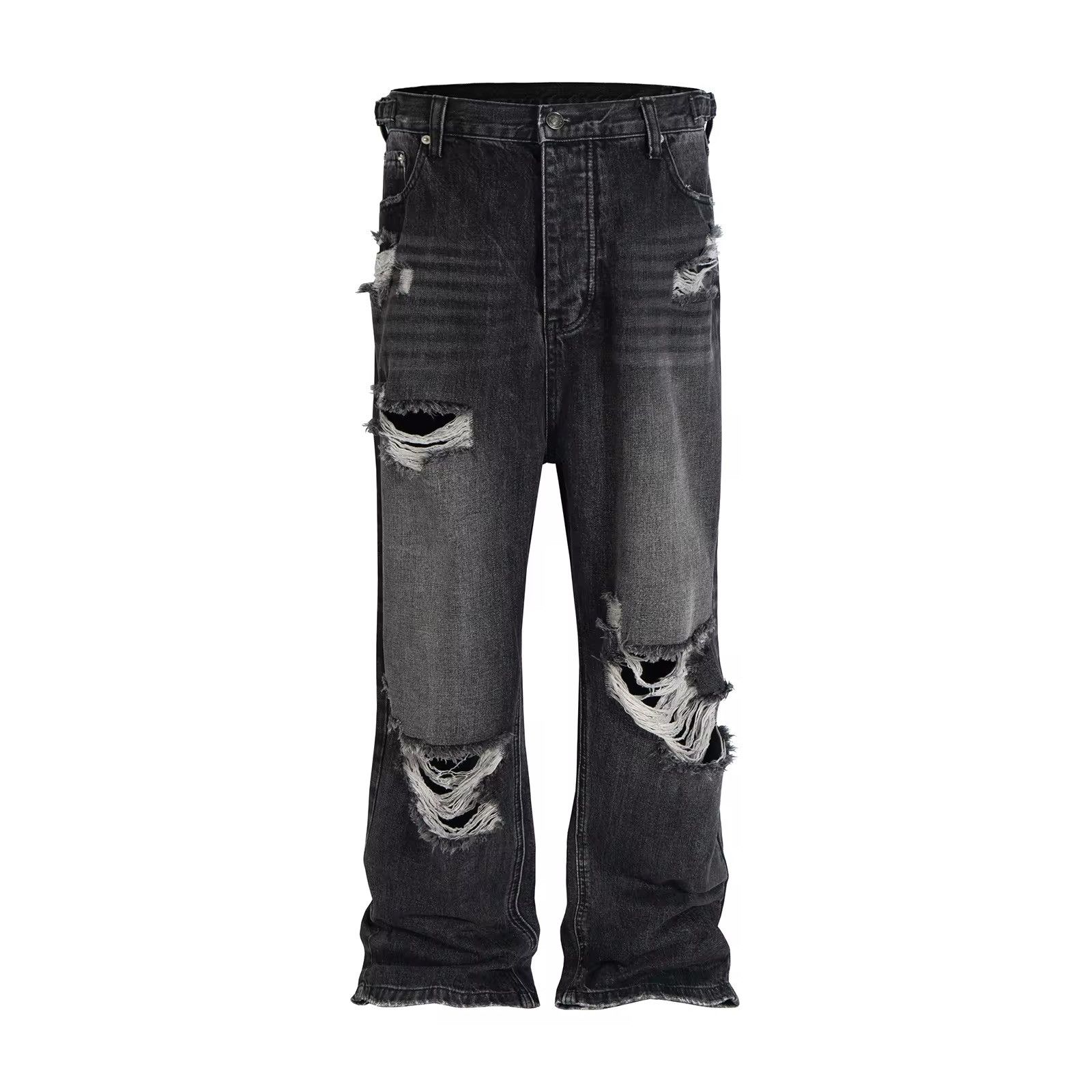Jean Oversized Distressed Ripped Baggy Jeans Size US 30 / EU 46 - 2 Thumbnail