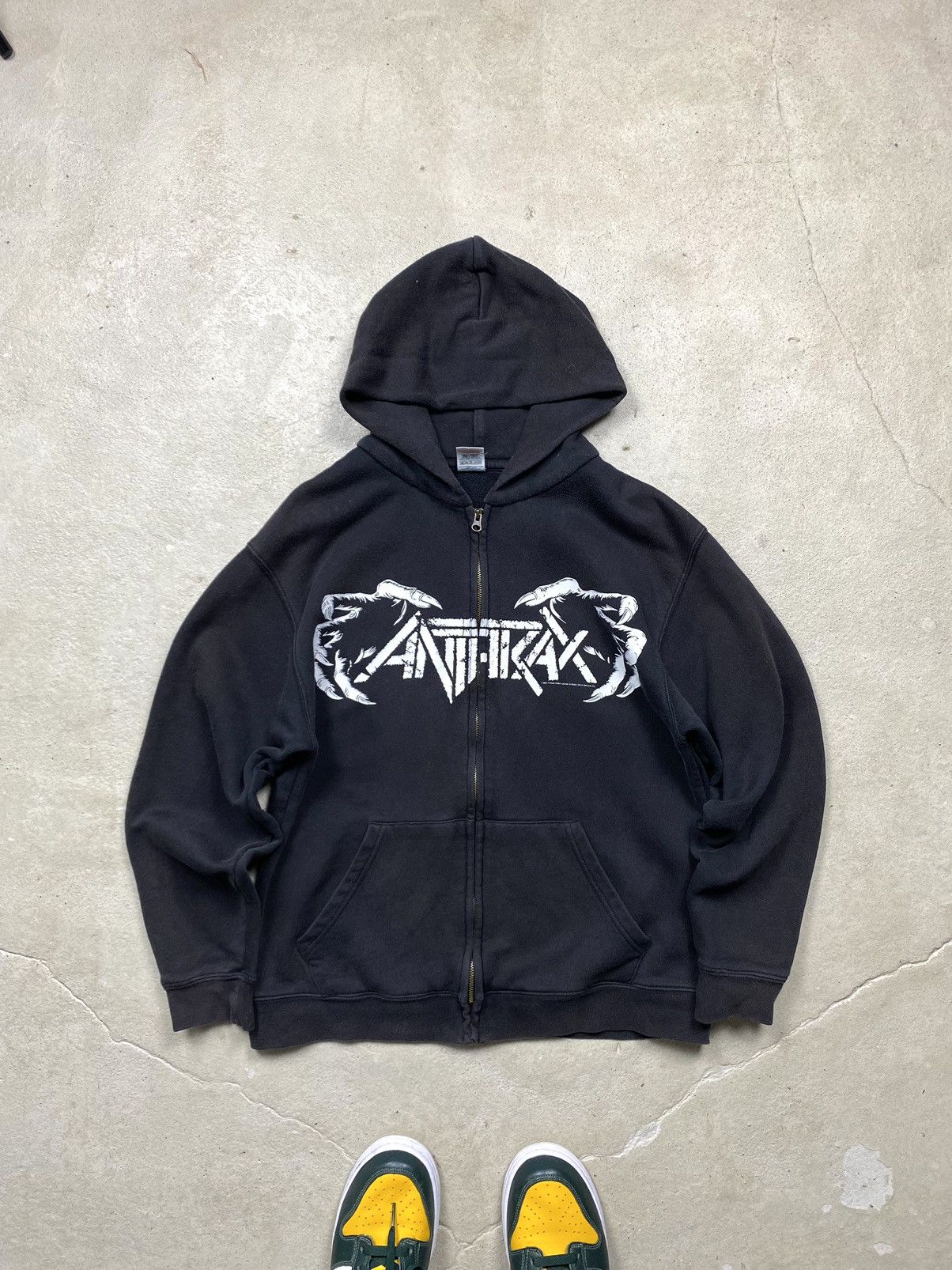 Band Tees Rare! Vintage 00’s Anthrax Worship Metal Hoodie Tee Hardcore Size US M / EU 48-50 / 2 - 1 Thumbnail