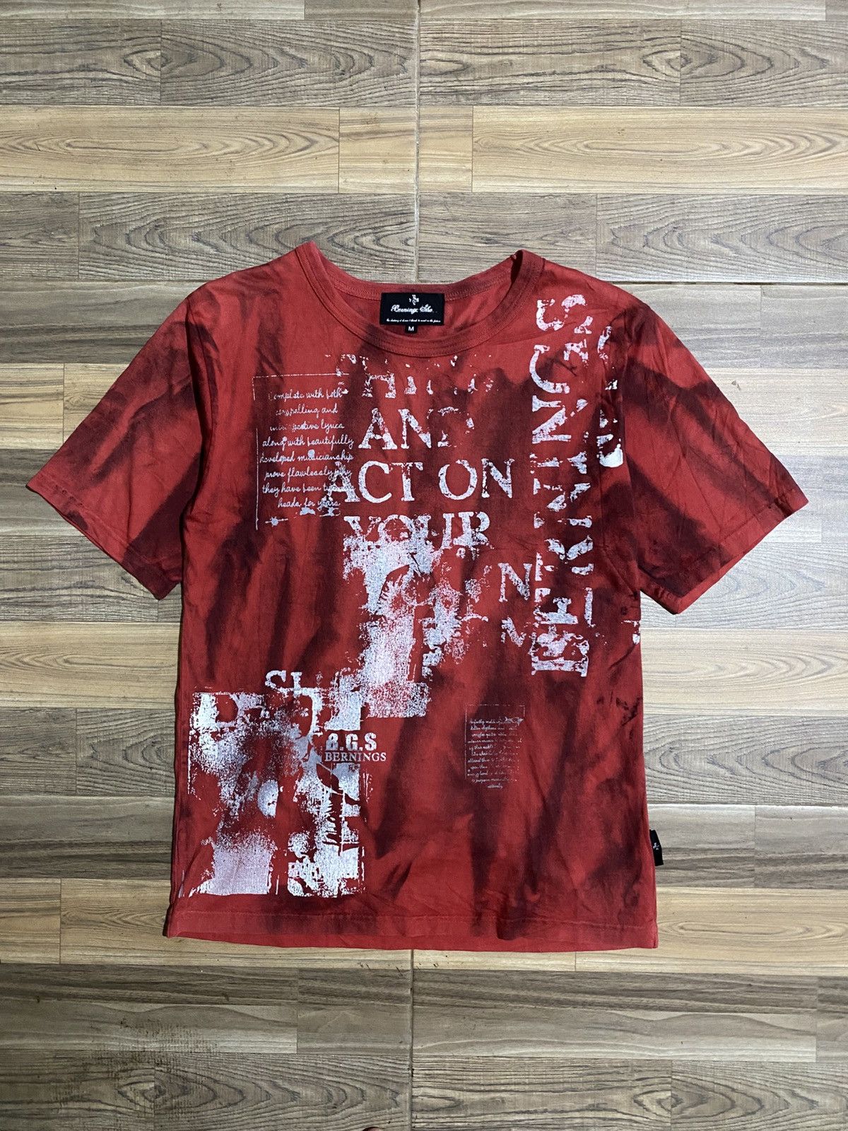 Japanese Brand BERNINGS SHO POEM PUNK GOTHIC SHIRT Size US M / EU 48-50 / 2 - 1 Thumbnail