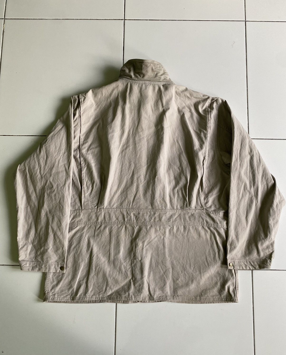 Woolrich Woolen Mills Vintage Wolrich Wooden Nickel Indigo Cream Jacket Size US XXL / EU 58 / 5 - 2 Thumbnail