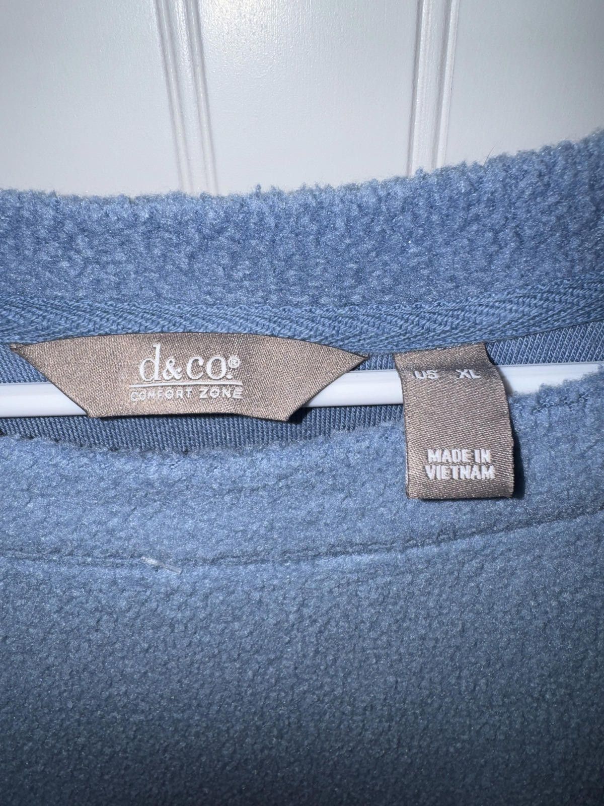 Other d&co Comfort Zone Blue Fleece Pullover Sweater US XL Size XL / US 12-14 / IT 48-50 - 2 Thumbnail