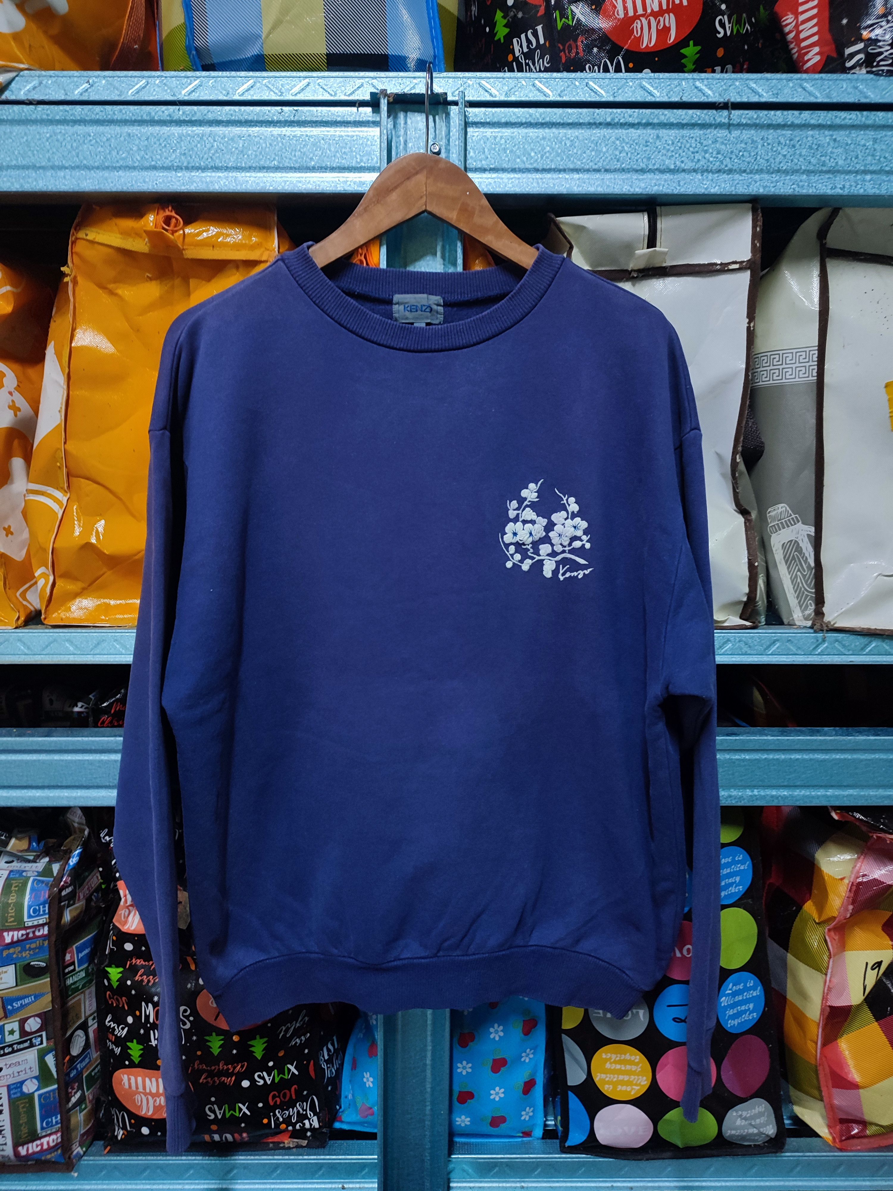 embroidered sweatshirt kenzo sweatshirt 80 ?STEAL? Vintage 80s Flower Embroidery Sweatshirt By Kenzo