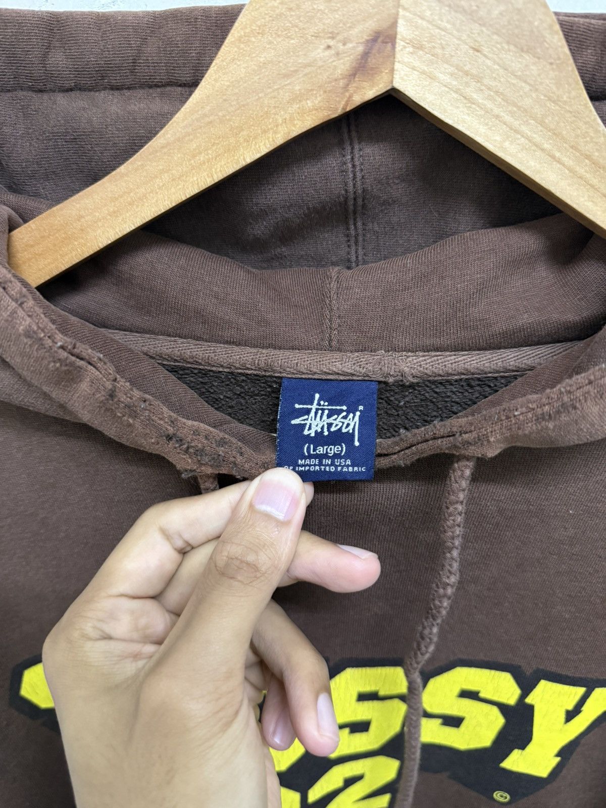 Stussy Vintage Distressed Stussy Spellout Thrash Hoodie Travis Keny Size US L / EU 52-54 / 3 - 6 Thumbnail