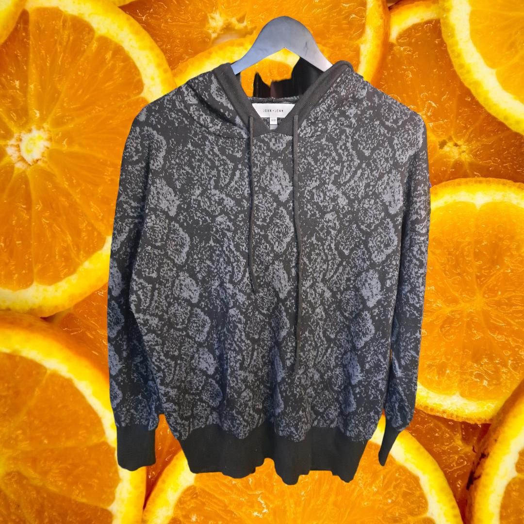 Other Jonn + Jenn Black and White Knit Hooded Sweater Size Medium Size US M / EU 48-50 / 2 - 1 Thumbnail