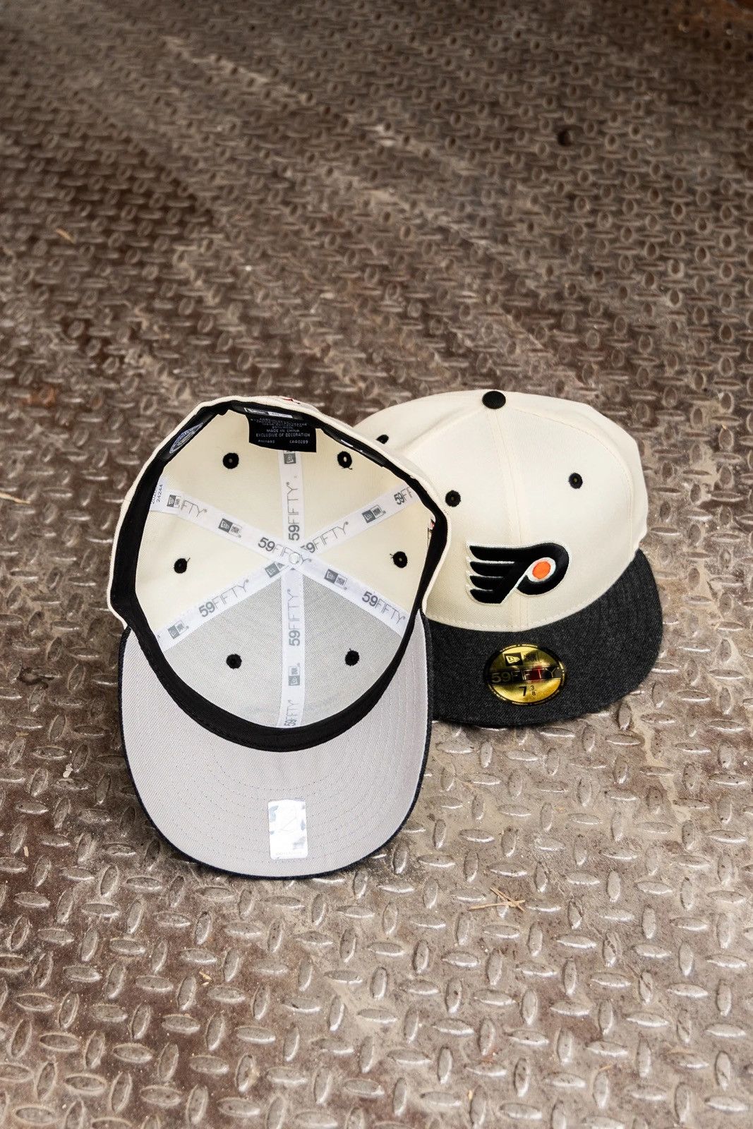 New Era New Era Flyers 50th Anniversary Grey 59Fifty 7 1/8 Fitted Size ONE SIZE - 4 Thumbnail