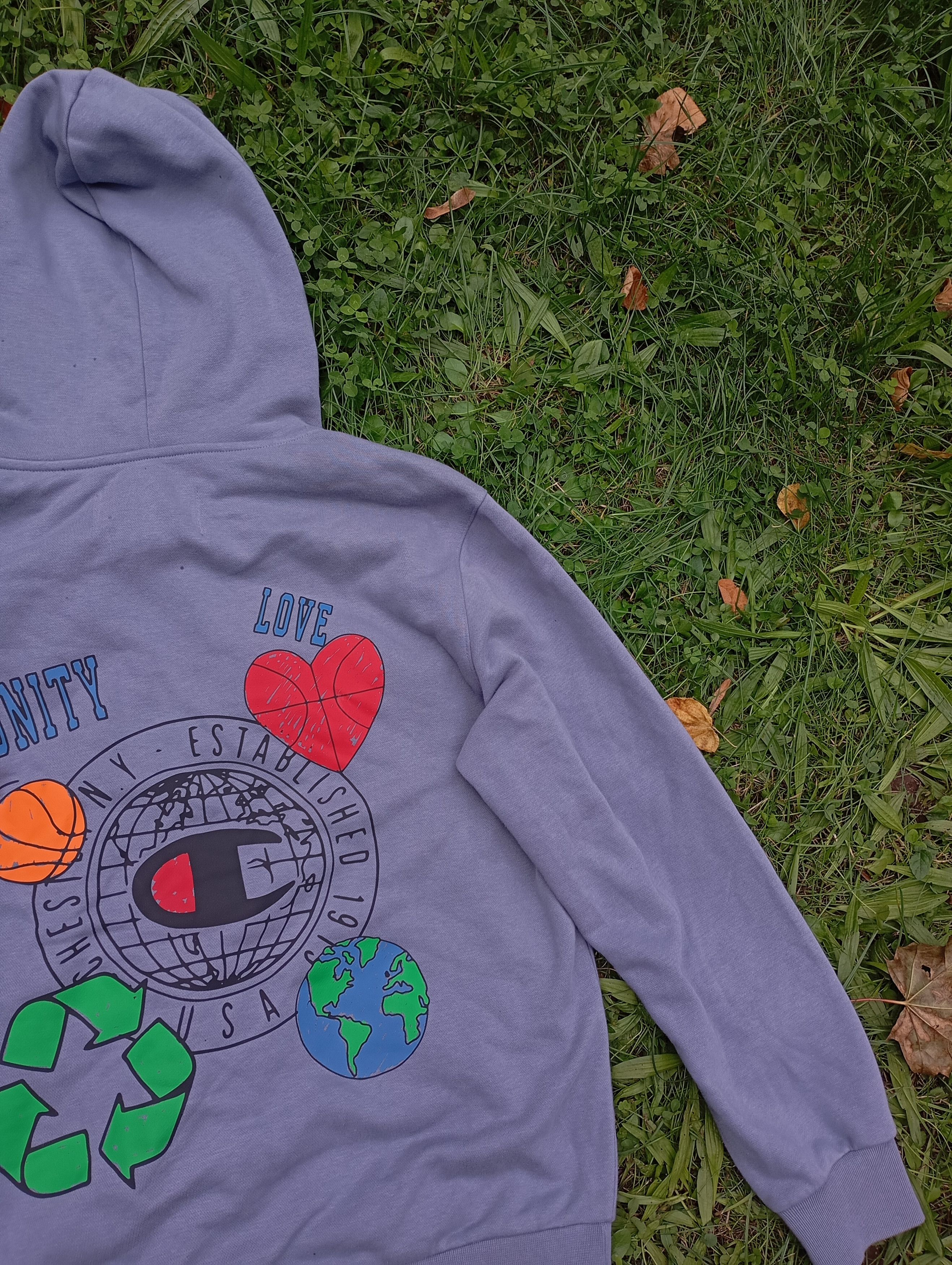 Champion × Vintage Vintage y2k champion love basketball hearts hoodie Size US M / EU 48-50 / 2 - 3 Thumbnail