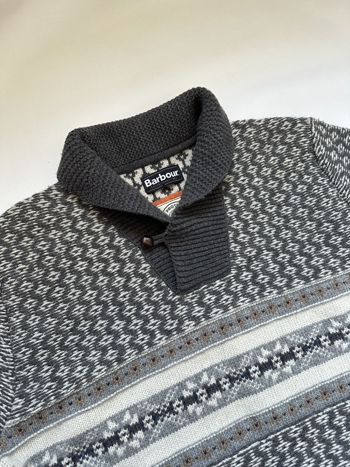 Barbour Barbour Mens Multicolor Wool Pullover Sweater Size US L / EU 52-54 / 3 - 1 Thumbnail