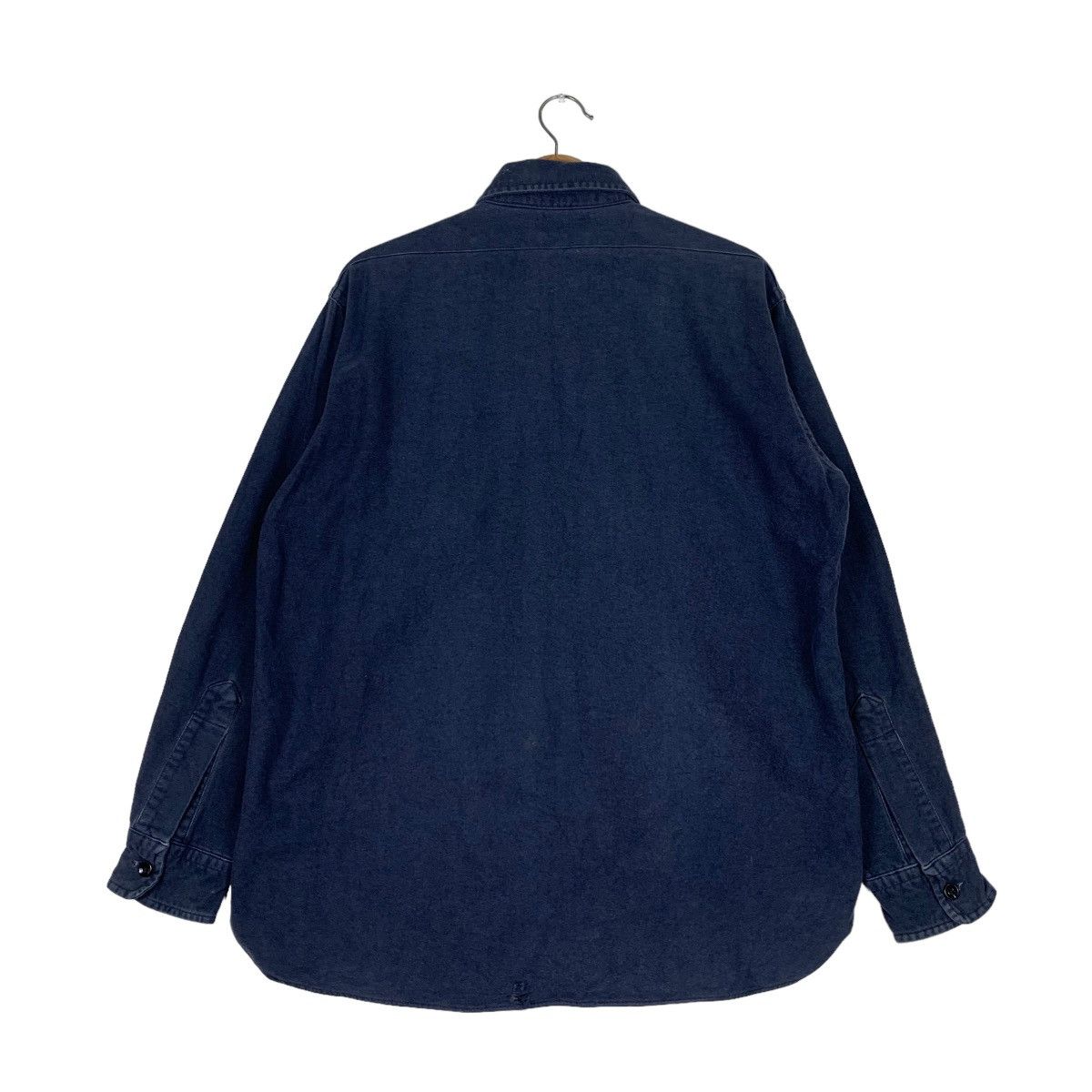 L.L. Bean L.L.BEAN Blue Work Shirt Long Sleeve Button Up #0932-C41 Size US L / EU 52-54 / 3 - 7 Thumbnail