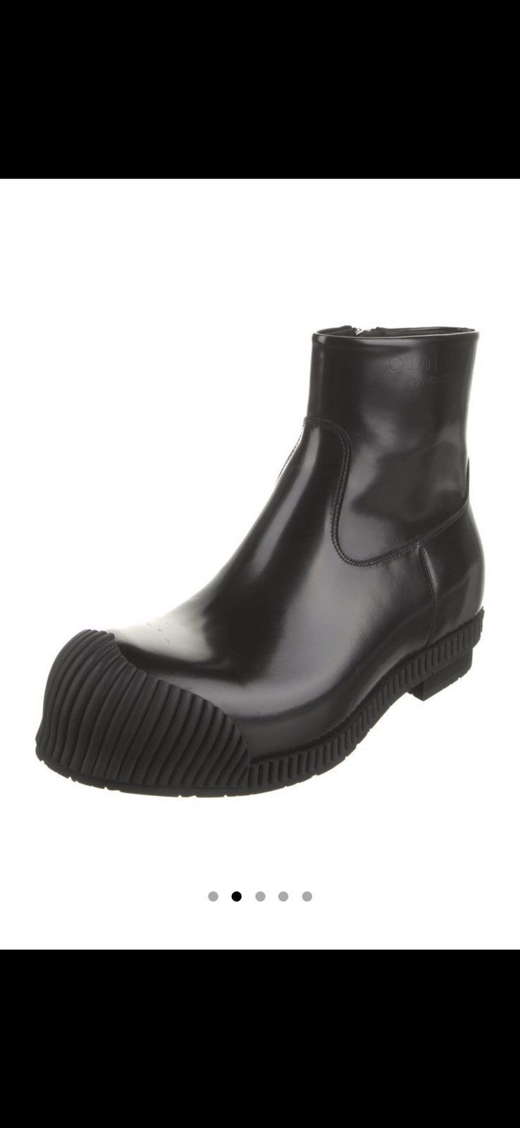 Calvin Klein 205W39NYC Calvin Klein 205W39NYC Spazzolato Fireman Leather Boots Size US 9 / EU 42 - 2 Thumbnail