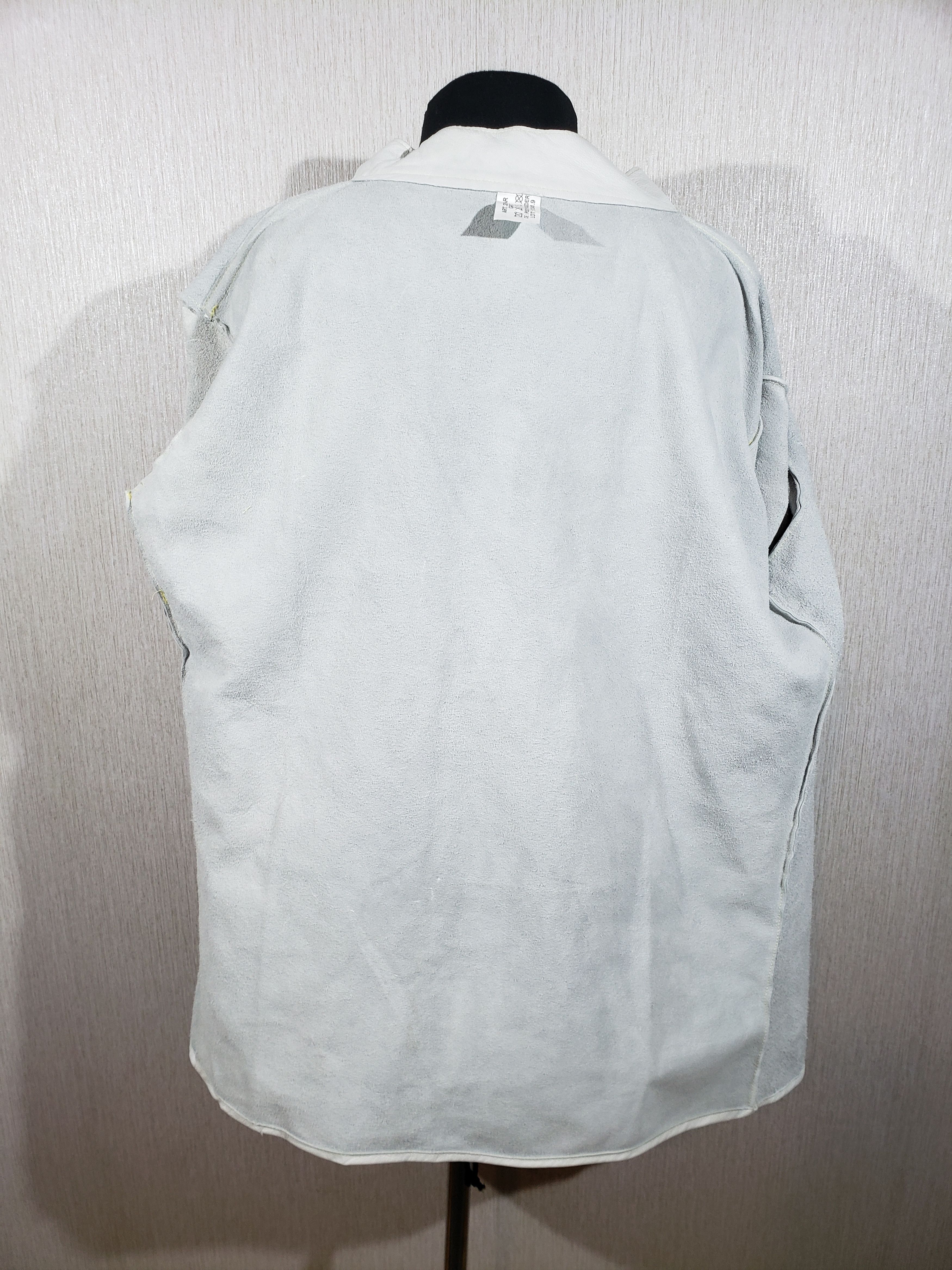 Other White leather men's shirt. Size US L / EU 52-54 / 3 - 6 Thumbnail