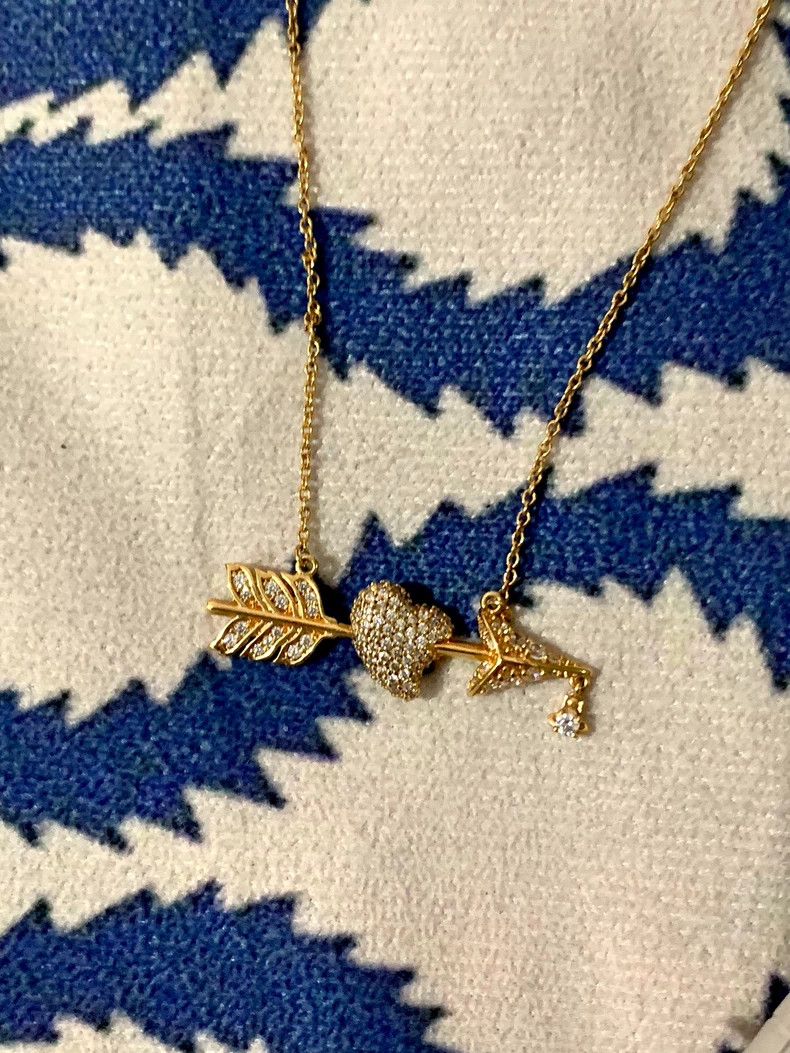 Vivienne Westwood Vivienne Westwood Antique arrow through the heart necklace Size ONE SIZE - 4 Thumbnail