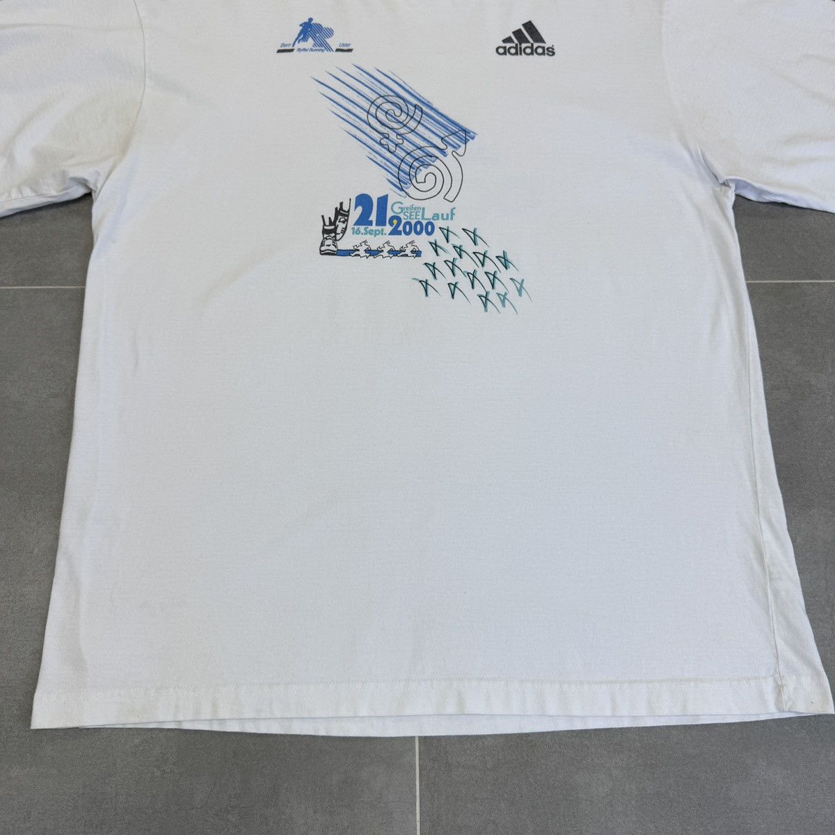 Adidas × Vintage Vintage Adidas Ryffel Running Greifenseelauf T-Shirt Size M Size US M / EU 48-50 / 2 - 5 Thumbnail
