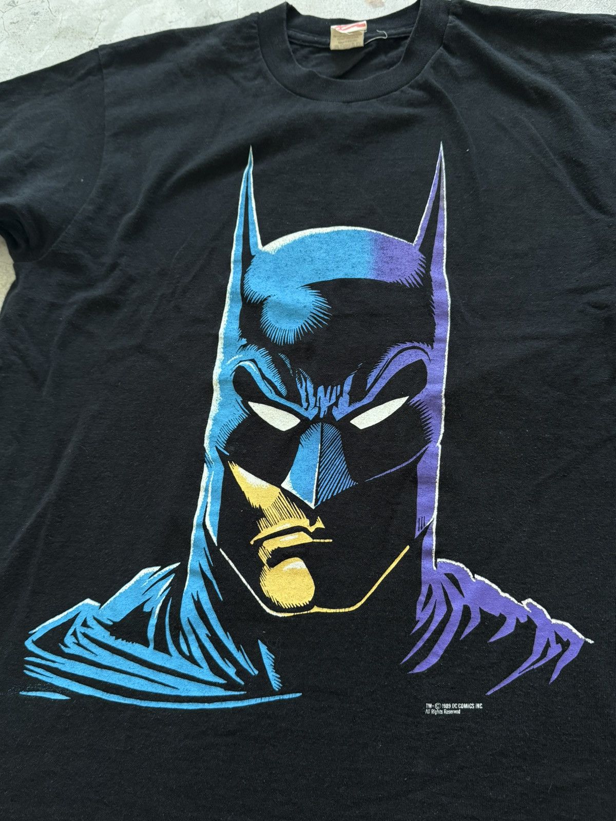 DC Comics × Fruit Of The Loom !Extremely rare Batman 1989 single stitch DC comics Size US L / EU 52-54 / 3 - 3 Thumbnail