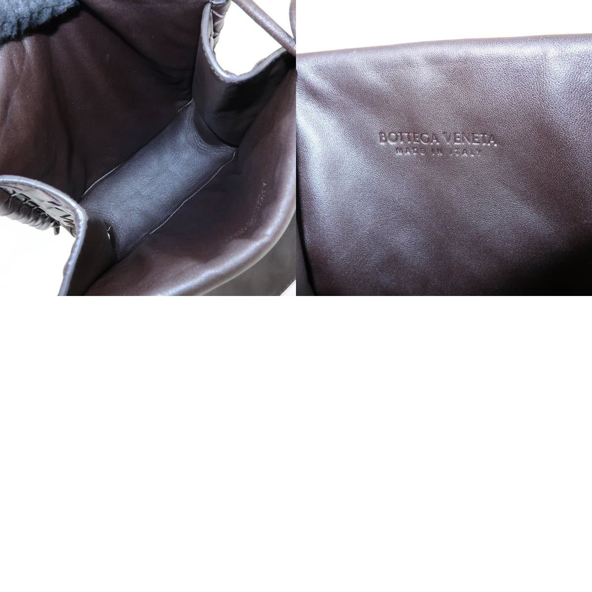 Bottega Veneta Bottega Veneta Intrecciato Lambskin Crossbody Bag Brown Size ONE SIZE - 8 Thumbnail