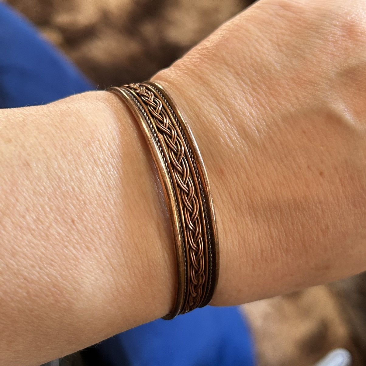 Vintage Vintage magnetic copper cuff bracelet Size ONE SIZE - 1 Thumbnail