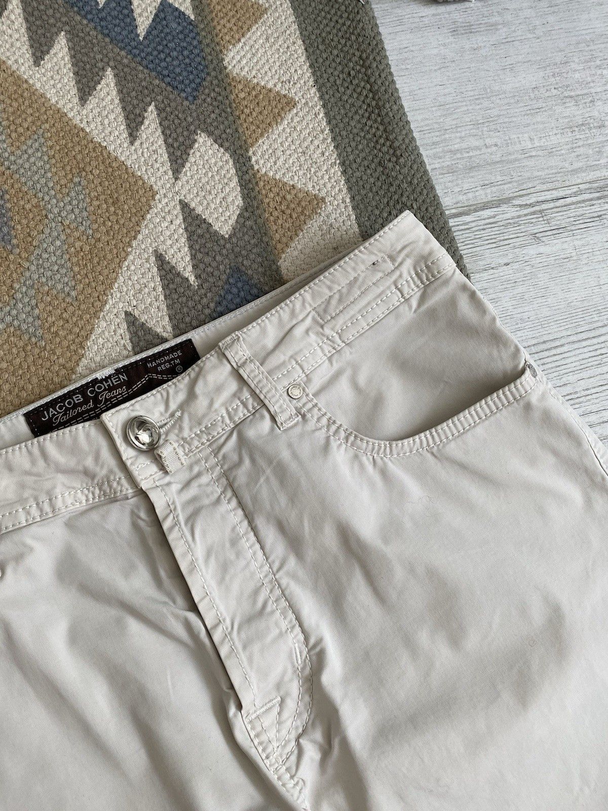 Jacob Cohen Jacob Cohen Cotton Beige Casual Chino Pants Size US 34 / EU 50 - 7 Thumbnail
