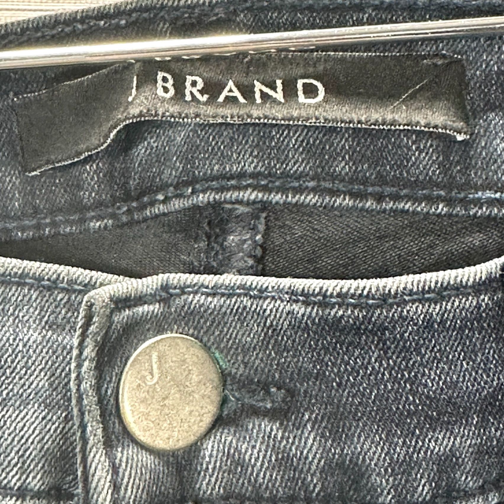 J Brand J Brand Jeans Women 24 Dee Moto Zipper Leg Skinny Cotton Stretch Dark Wash Cargo Jeans Size 42" / US 20 - 6 Thumbnail